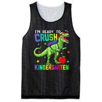 back to school dinosaur im ready to crush kindergarten Mesh Reversible Basketball Jersey Tank