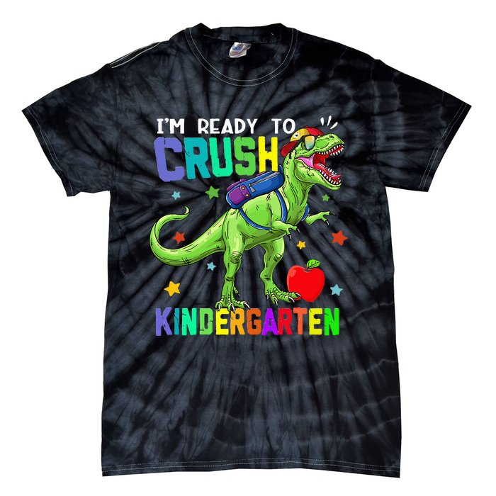 back to school dinosaur im ready to crush kindergarten Tie-Dye T-Shirt