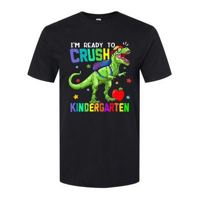 back to school dinosaur im ready to crush kindergarten Softstyle CVC T-Shirt