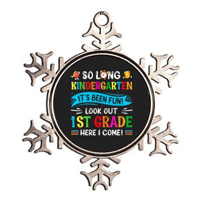 Back to School Boy First Day ofKindergarten 1st Grade Come Metallic Star Ornament