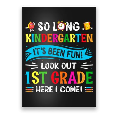 Back to School Boy First Day ofKindergarten 1st Grade Come Poster