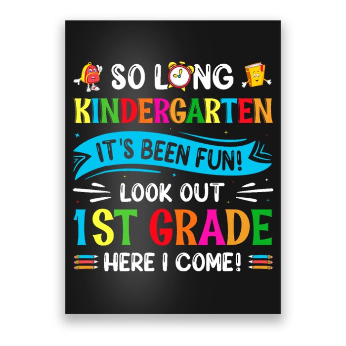 Back to School Boy First Day ofKindergarten 1st Grade Come Poster