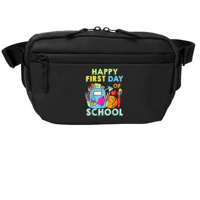 Back To School Happy First Day Of School Teacher Student Crossbody Pack