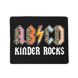 Back To School Abcd Kinder Rocks Teacher Kindergarten Rock Mousepad