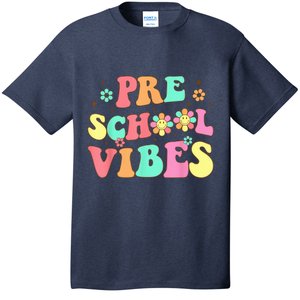 Back To School Preschool Vibes Groovy Teacher Wo Kid T-Shirt