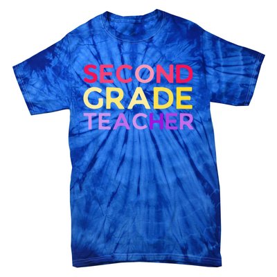 Back To School 2Nd Second Grade Teacher Gift Tie-Dye T-Shirt