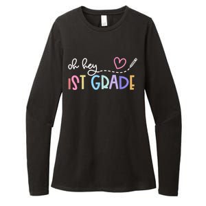 Back To School Oh Hey 1st Grade Teachers Womens CVC Long Sleeve Shirt