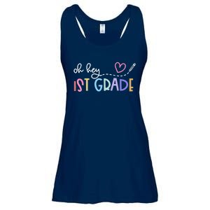 Back To School Oh Hey 1st Grade Teachers Ladies Essential Flowy Tank