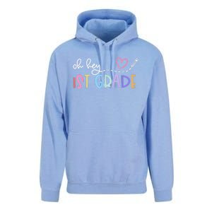 Back To School Oh Hey 1st Grade Teachers Unisex Surf Hoodie