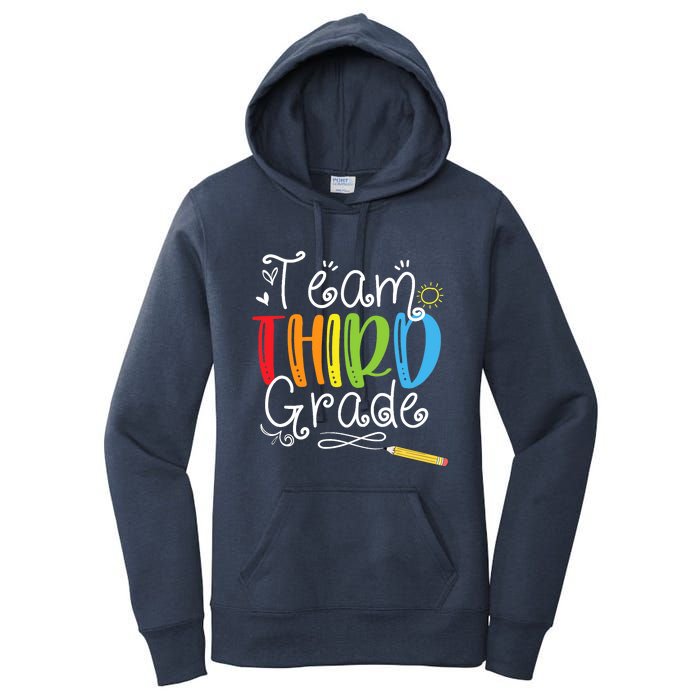 Back To School Team Third Grade 3rd Teacher Student Women's Pullover Hoodie