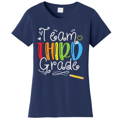 Back To School Team Third Grade 3rd Teacher Student Women's T-Shirt