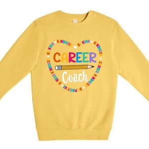 Back To School Tee Career Coach Teacher Counselor Squad Meaningful Gift Premium Crewneck Sweatshirt