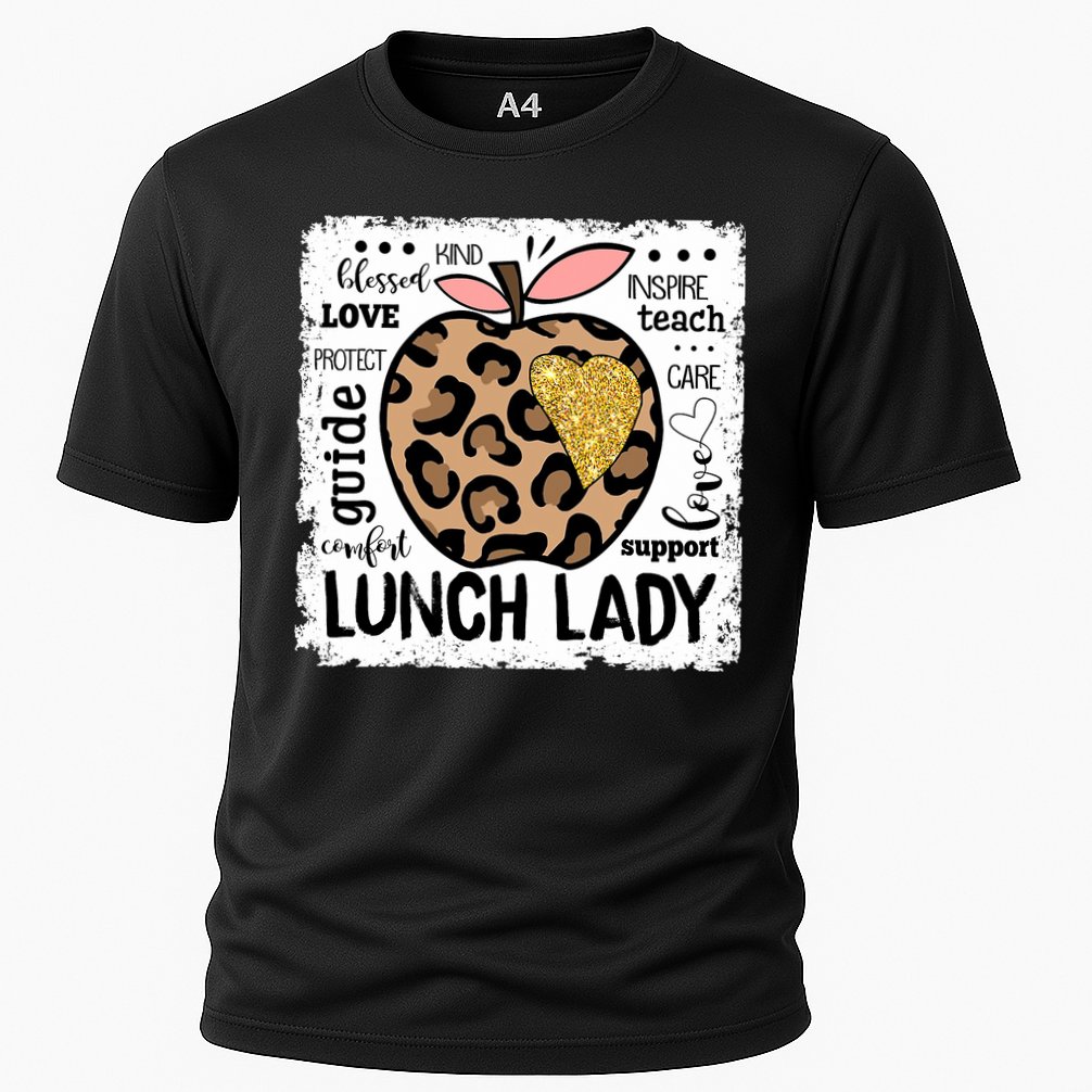 Back To School Teach Love Inspire Lunch Lady Cooling Performance Crew T-Shirt