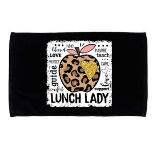 Back To School Teach Love Inspire Lunch Lady Microfiber Hand Towel