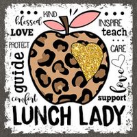 Back To School Teach Love Inspire Lunch Lady Cotton Canvas Backpack