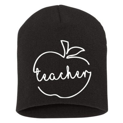 Back To School Teacher Children Short Acrylic Beanie