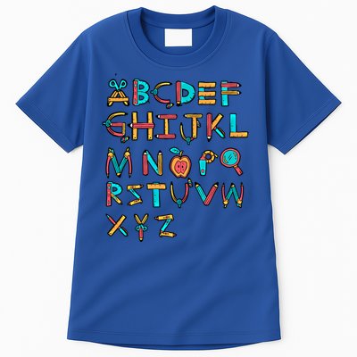 Back To School Alphabet Kindergarten Teacher Cool Gift Tall T-Shirt