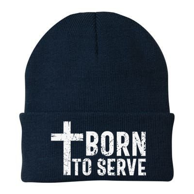 Born To Serve Cross God Jesus Faith Christian Women Beanie