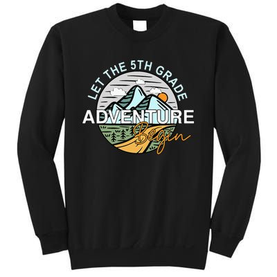 Back To School Let The 5th Grade Adventure Begin Fifth Grade Sweatshirt