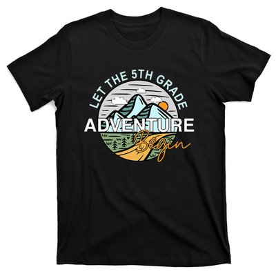 Back To School Let The 5th Grade Adventure Begin Fifth Grade T-Shirt