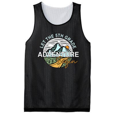 Back To School Let The 5th Grade Adventure Begin Fifth Grade Mesh Reversible Basketball Jersey Tank