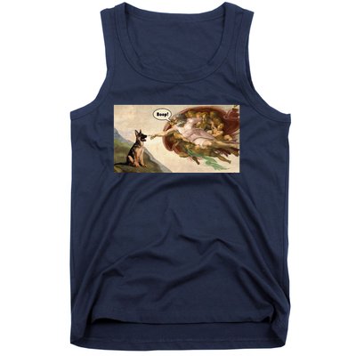 Boop The Snoot Of A German Shepherd Funny Dog Meme Tank Top