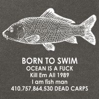 Born To Swim Ocean Is A Fuck Cotton Canvas Backpack
