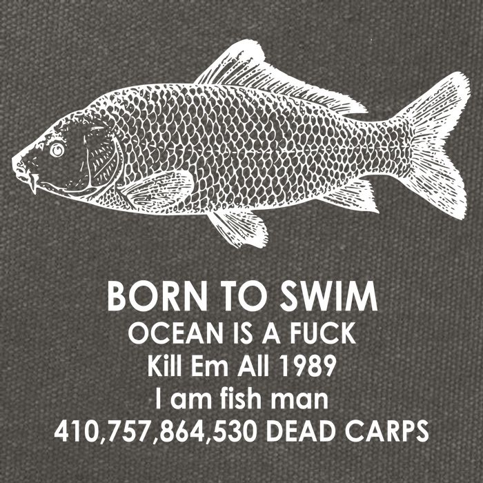 Born To Swim Ocean Is A Fuck Cotton Canvas Backpack
