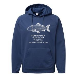 Born To Swim Ocean Is A Fuck Performance Fleece Hoodie