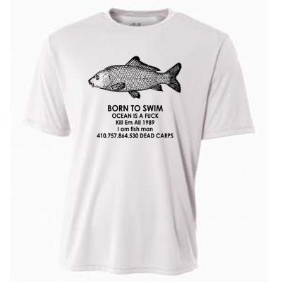 Born To Swim Ocean Is A Fuck Cooling Performance Crew T-Shirt