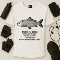 Born To Swim Ocean Is A Fuck Cooling Performance Crew T-Shirt