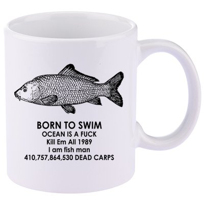 Born To Swim Ocean Is A Fuck 11oz C Handle Ceramic Mug