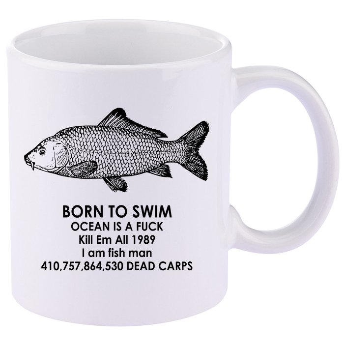 Born To Swim Ocean Is A Fuck 11oz C Handle Ceramic Mug