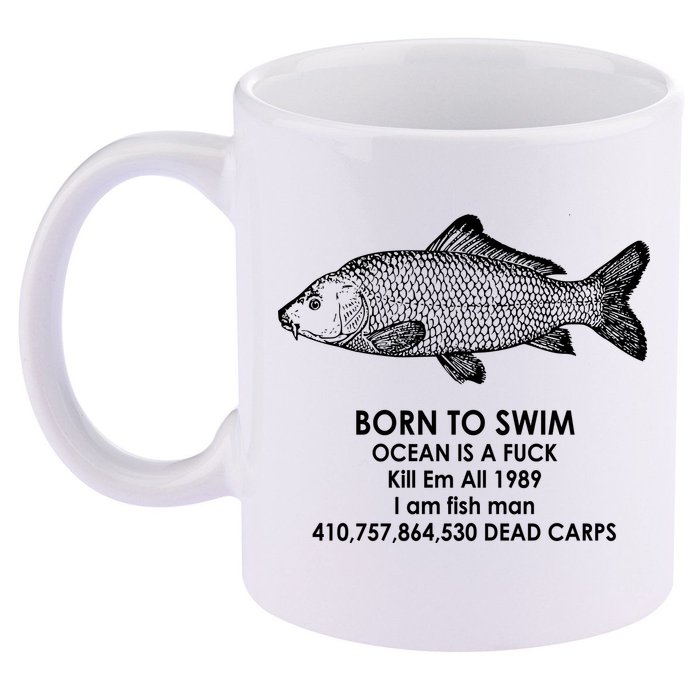 Born To Swim Ocean Is A Fuck 11oz C Handle Ceramic Mug