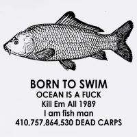 Born To Swim Ocean Is A Fuck Baby Bodysuit