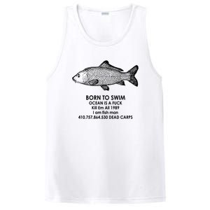 Born To Swim Ocean Is A Fuck PosiCharge Competitor Tank