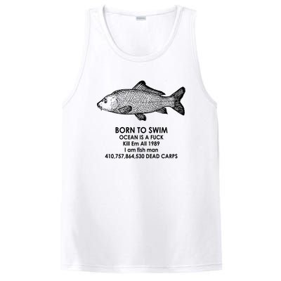 Born To Swim Ocean Is A Fuck PosiCharge Competitor Tank