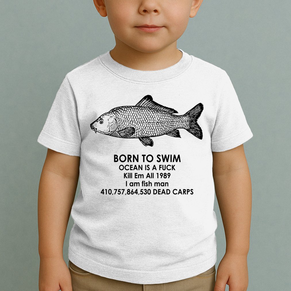 Born To Swim Ocean Is A Fuck Toddler T-Shirt