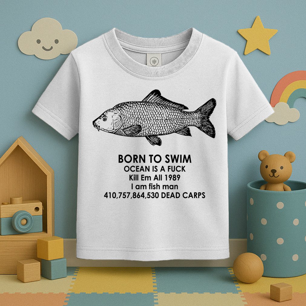 Born To Swim Ocean Is A Fuck Toddler T-Shirt