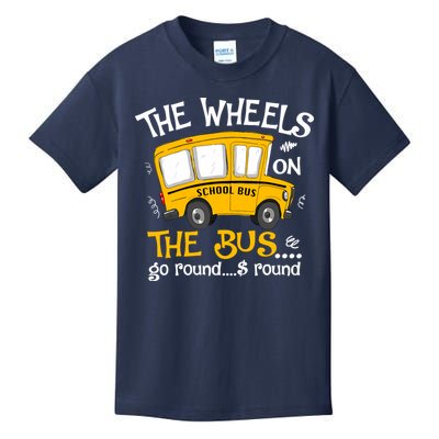 Back To School The Wheels On The Bus Kids T-Shirt