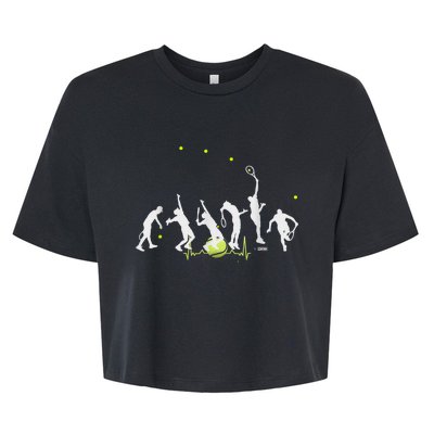 Big Tennis Serve Soft Serve Tennis Tennis Ball Pulse Bella+Canvas Jersey Crop Tee