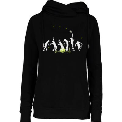 Big Tennis Serve Soft Serve Tennis Tennis Ball Pulse Womens Funnel Neck Pullover Hood