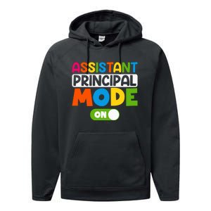 Back To School Assistant Principal Mode On Performance Fleece Hoodie