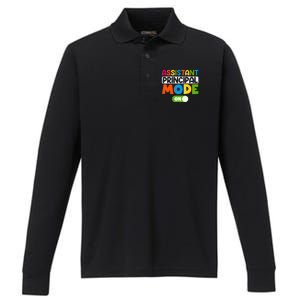 Back To School Assistant Principal Mode On Performance Long Sleeve Polo