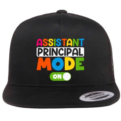 Back To School Assistant Principal Mode On Flat Bill Trucker Hat