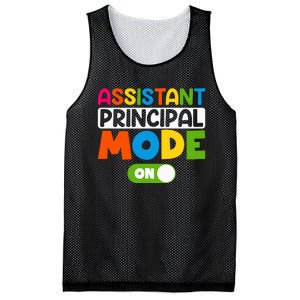 Back To School Assistant Principal Mode On Mesh Reversible Basketball Jersey Tank