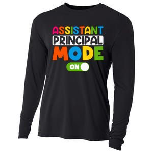 Back To School Assistant Principal Mode On Cooling Performance Long Sleeve Crew