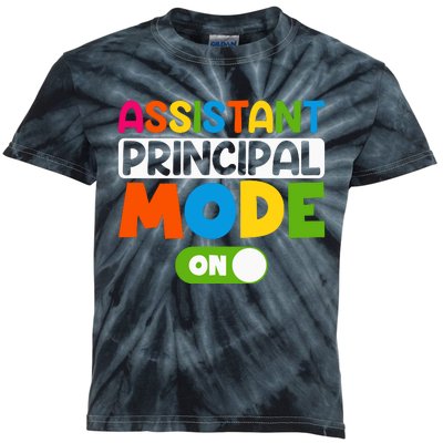 Back To School Assistant Principal Mode On Kids Tie-Dye T-Shirt