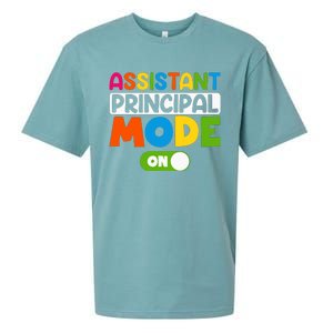 Back To School Assistant Principal Mode On Sueded Cloud Jersey T-Shirt