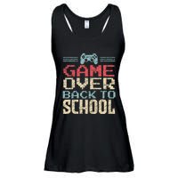 Back To School Funny Game Over Teacher Student Retro Gamer Ladies Essential Flowy Tank